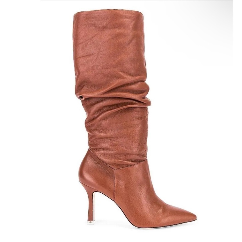 BLACK SUEDE STUDIO Grecia Boot in Sunstone Leather Size 37.5